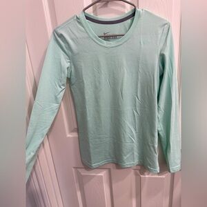 Nike Light Green Long Sleeve Top